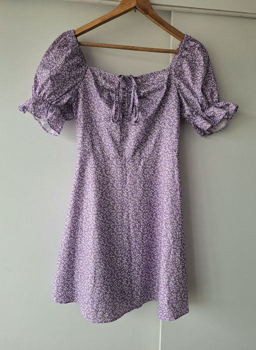 Letni zestaw 2 przedmioty sukienka kombinezon krótki boho Bershka 34