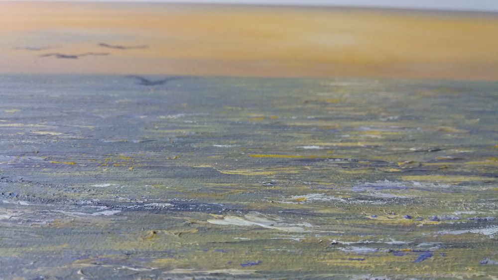 Картина олія ручна робота "Захід сонця" (ціна договірна)