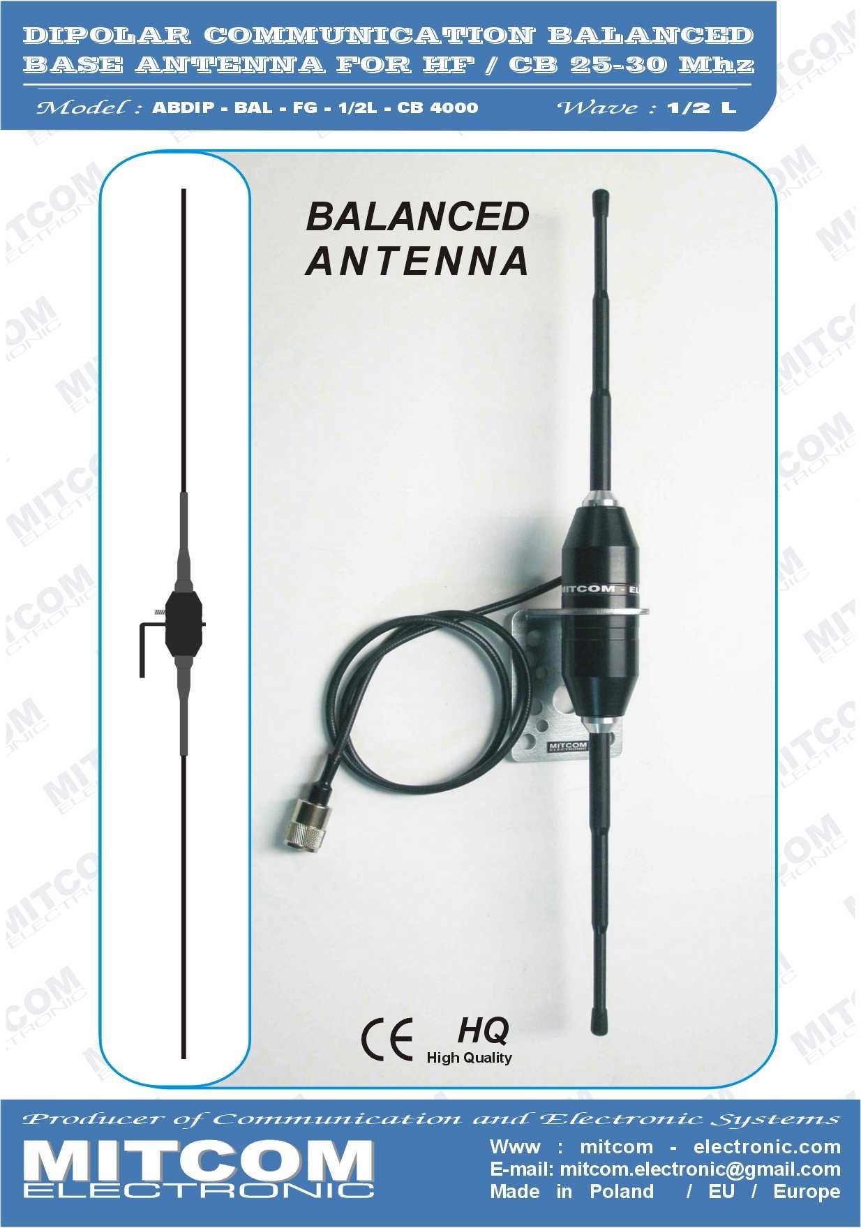 Okazja !!! Antena CB dipol helikalny 2x 2m