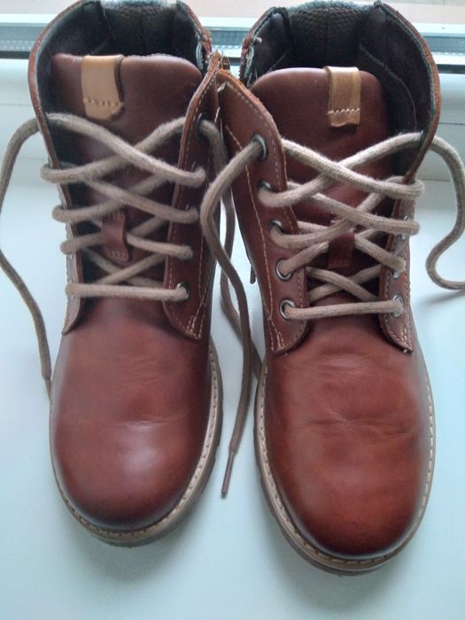 Кожаные ботинки,32,5