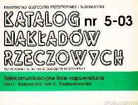 KNR 5-03 - telekomunikacyjne linie napowietrzne