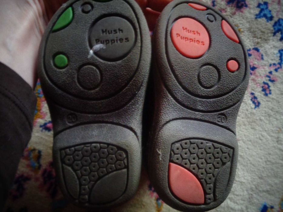 Kozaki kozaczki skórzane brązowe Hush Puppies rozmiar 20