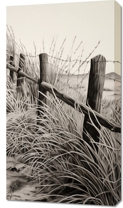 Obraz 50x90cm Szumy i Szepty Wiejskiego Płotu