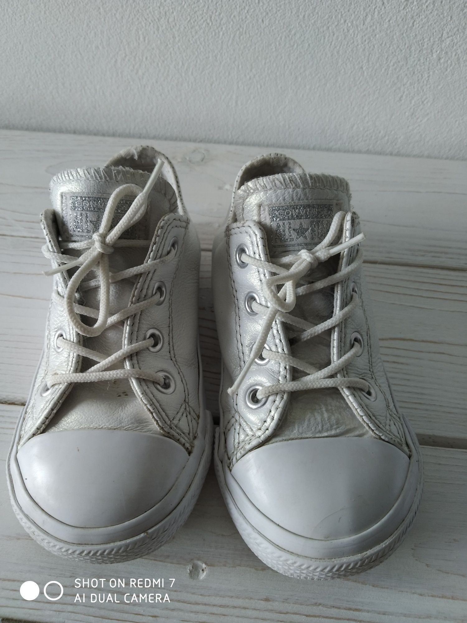 Trampki Converse dziewczynka skóra