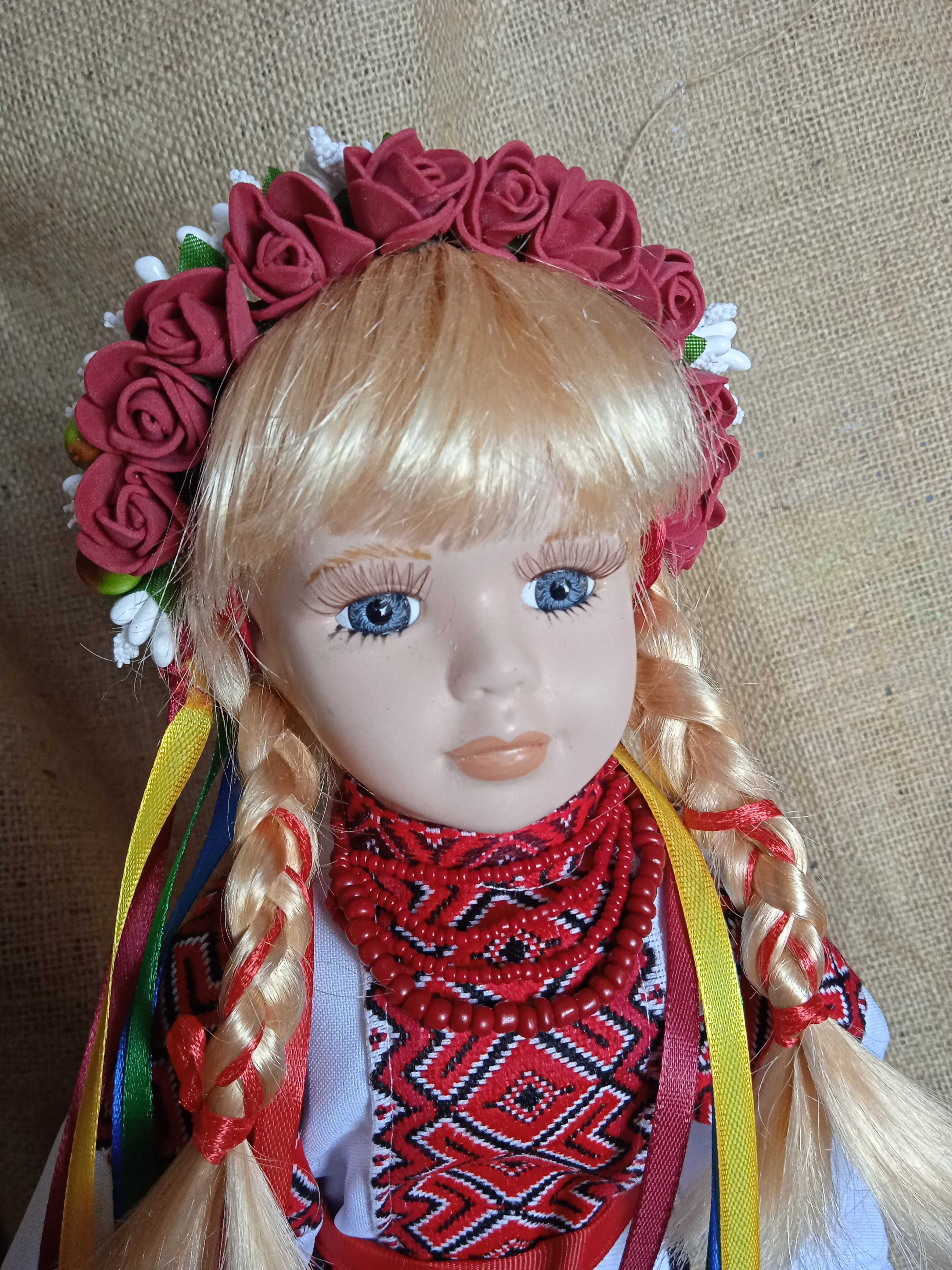 Украинский сувенир №57 коллекционная фарфоровая кукла народный костюм