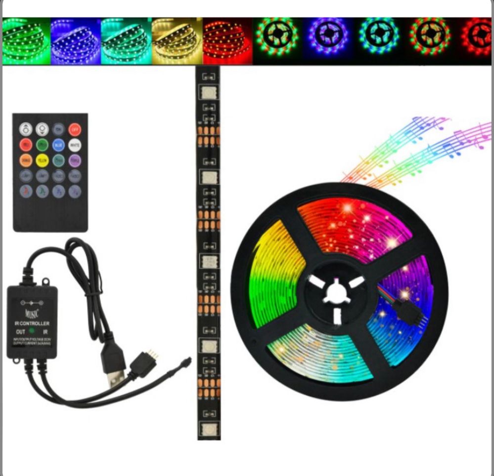 Світлодіодна стрічка SMD 5050 RGB LED