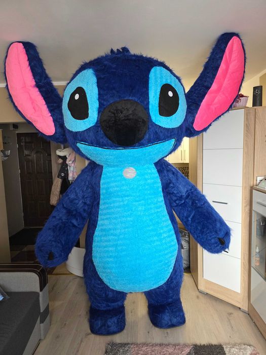 Kostium dmuchany maskotka pneumatyczna 2,6m biały miś Tedi stich