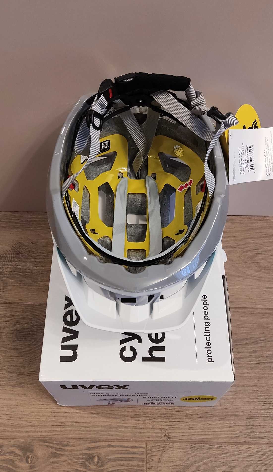 Kask rowerowy Uvex Quatro cc Mips White Sky r. L 56-61 cm