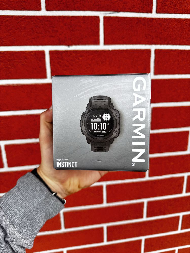 Jak NOWY Smartwatch GARMIN Instinct Graphite / GPS /