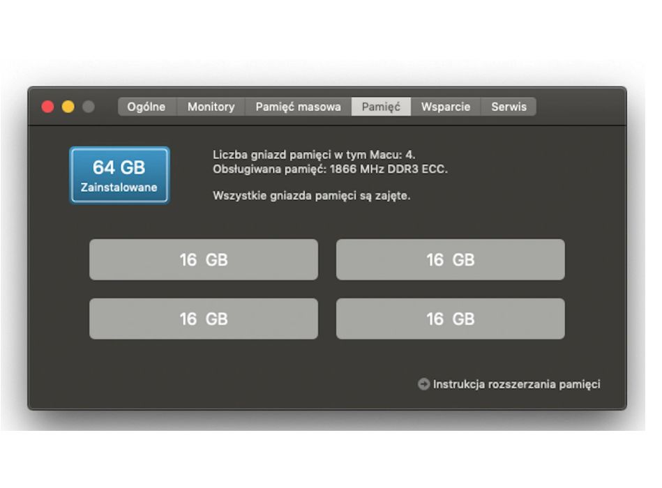 Mac Pro 6.1   12 Core Xeon E5-2697v2  2,7GHz  64GB RAM IDEALNY