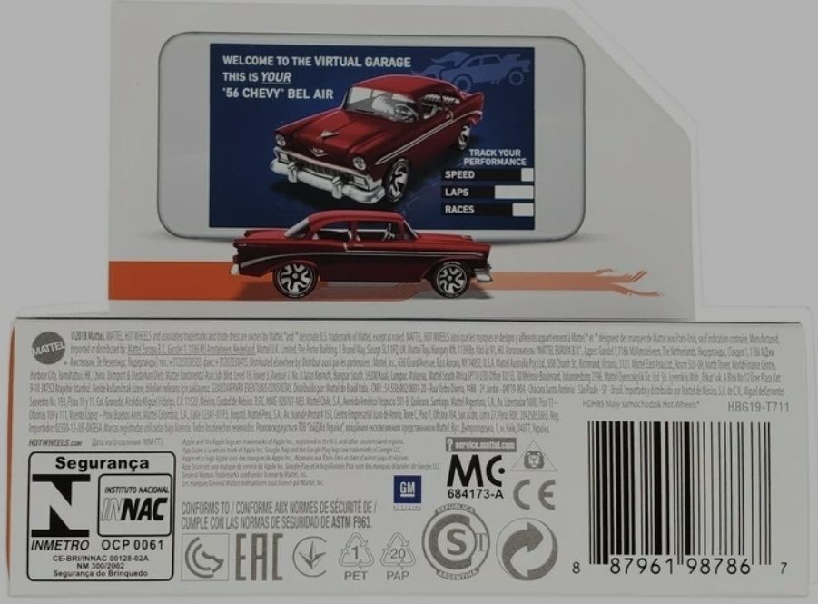 Hot Wheels '56 Chevy Bel Air ID HDH85 HBG19 kolekcjonerski