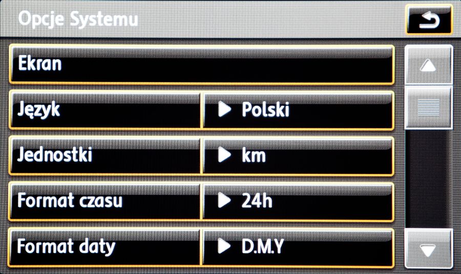 VOLKSWAGEN PHEATON RNS 810 polskie menu mapa