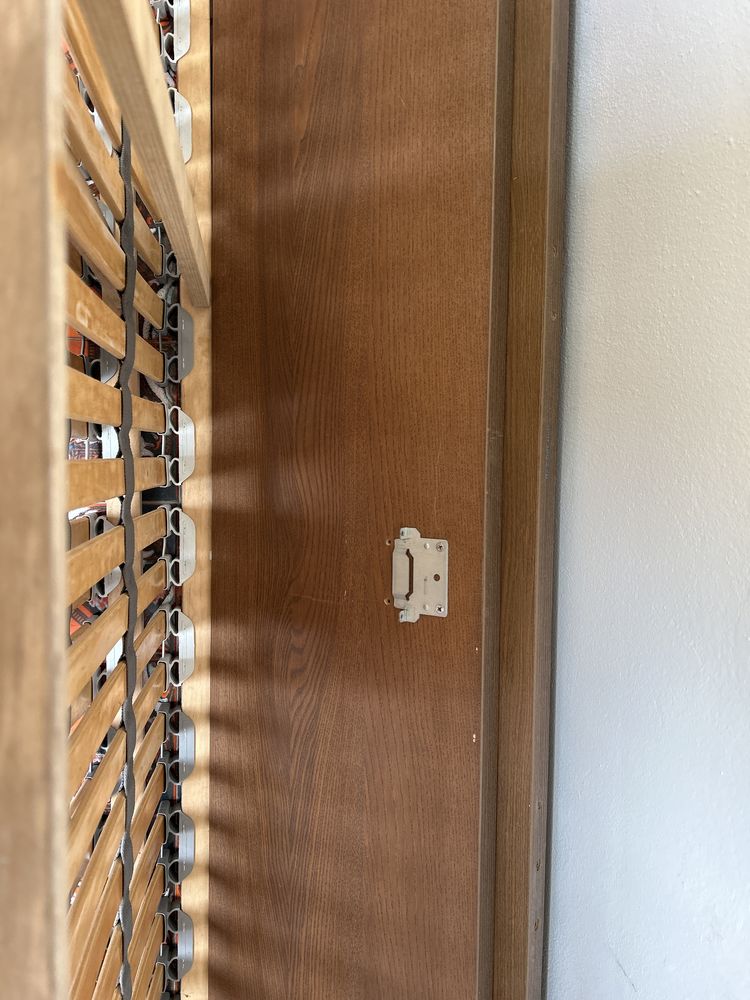 Cama MALM cor castanho avela