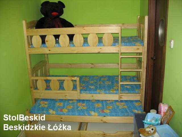 łóżka piętrowe z wysuwanym spaniem łóżko nowe od producenta