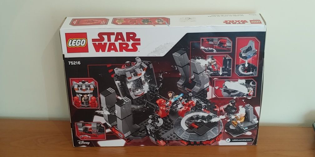Lego 75216 NOWE Star Wars Sala tronowa Snoke'a