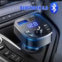 FM трансмітер - зарядний пристрій з Bluetooth 5.0 та USB 3.1 A