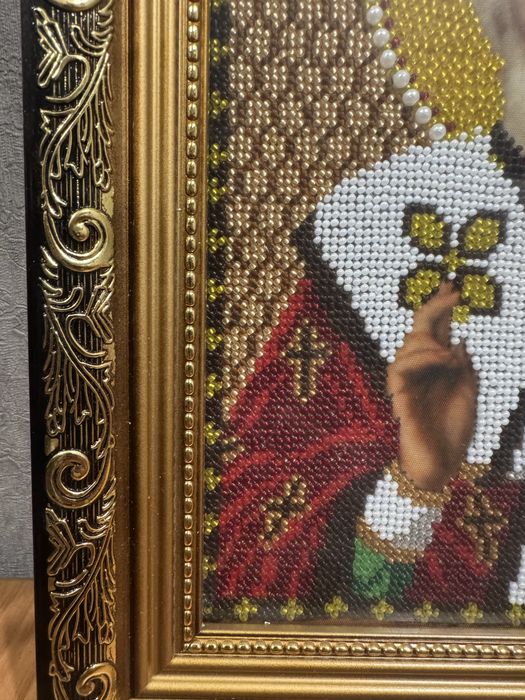 Ікона вишита бісером