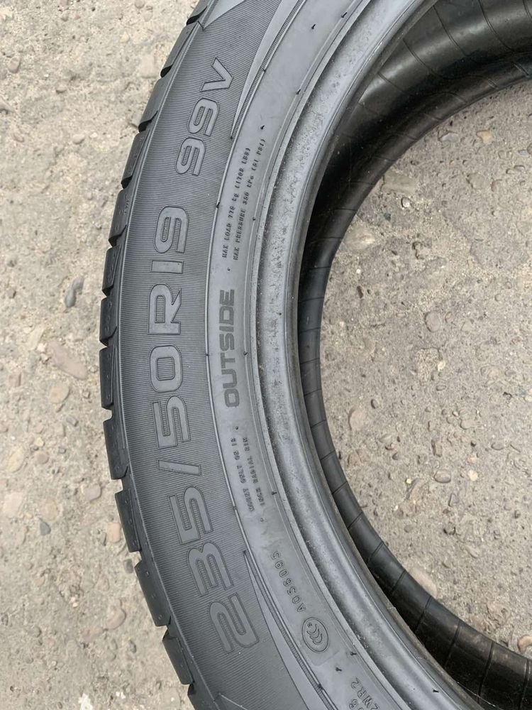 Шини 235/50 R19 Nokian 2022р літо пара нові пара 7,9мм