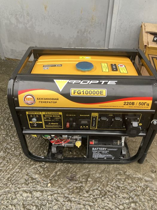 Генератор бензиновий 8.3 кВт Forte FG10000E з електростартером