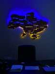 Карта Украины 3D  с led педсвиткой