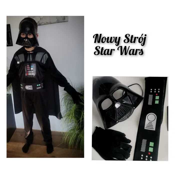 Nowy strój 128 przebranie Star wars kostium Lord Vader
