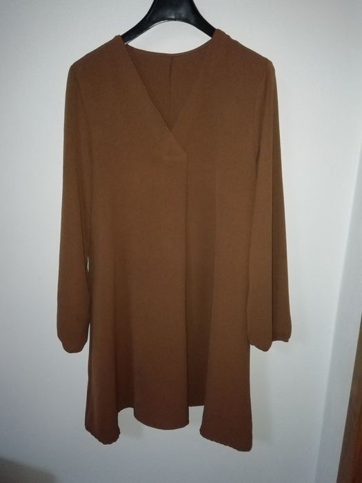 Vestido L/XL - camel - Tamanho Único