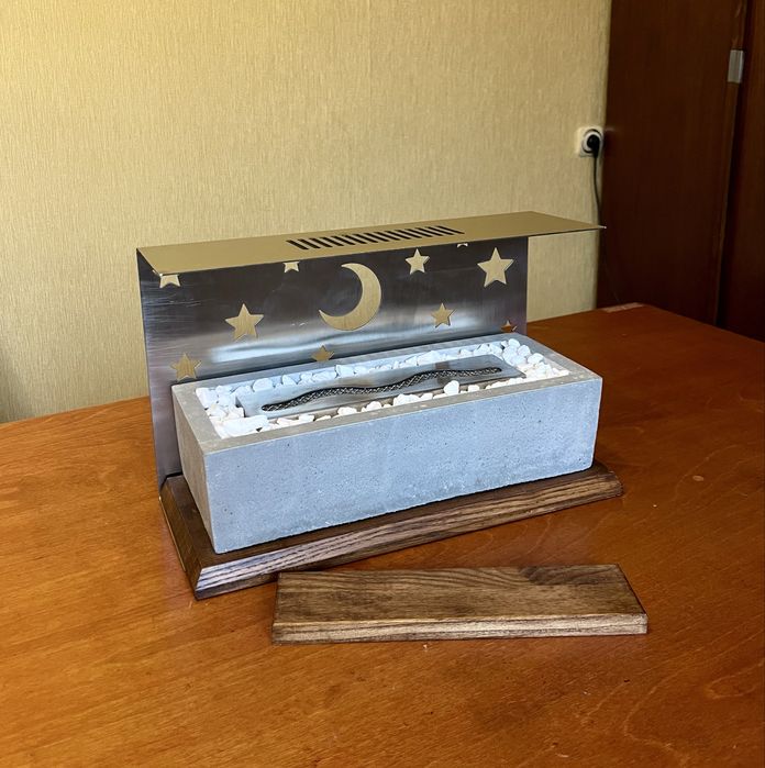 Биокамин с тепловым экраном. Для дома / квартиры