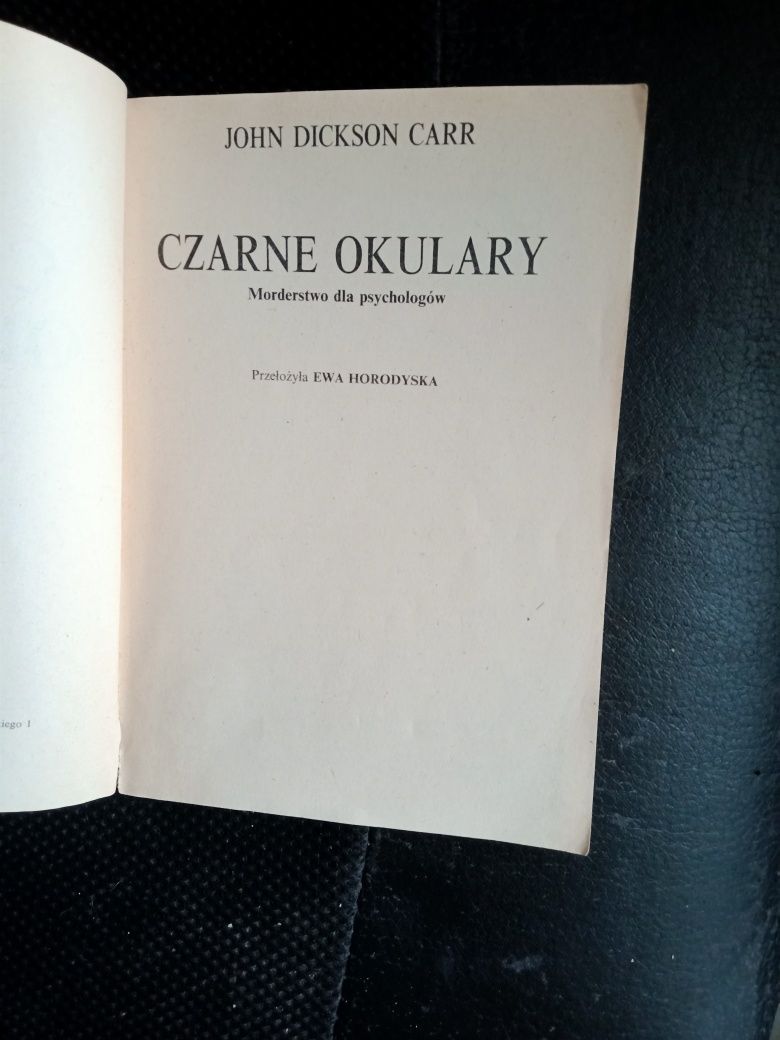 John Carr Czarne okulary