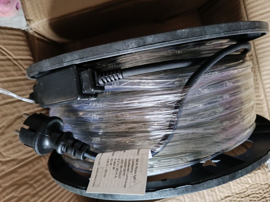 Tasma LED rope light 50m IP44 230V zimna biel 4Tecx