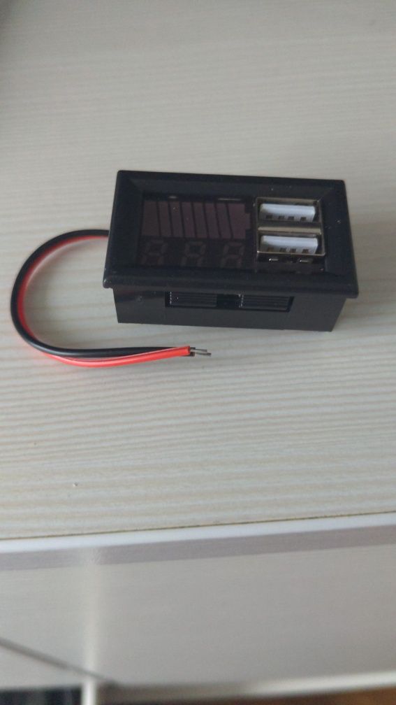 USB 5V 2.4A LED voltmeter/вольтметр 12V-24V 3S-7S Detector/Tester