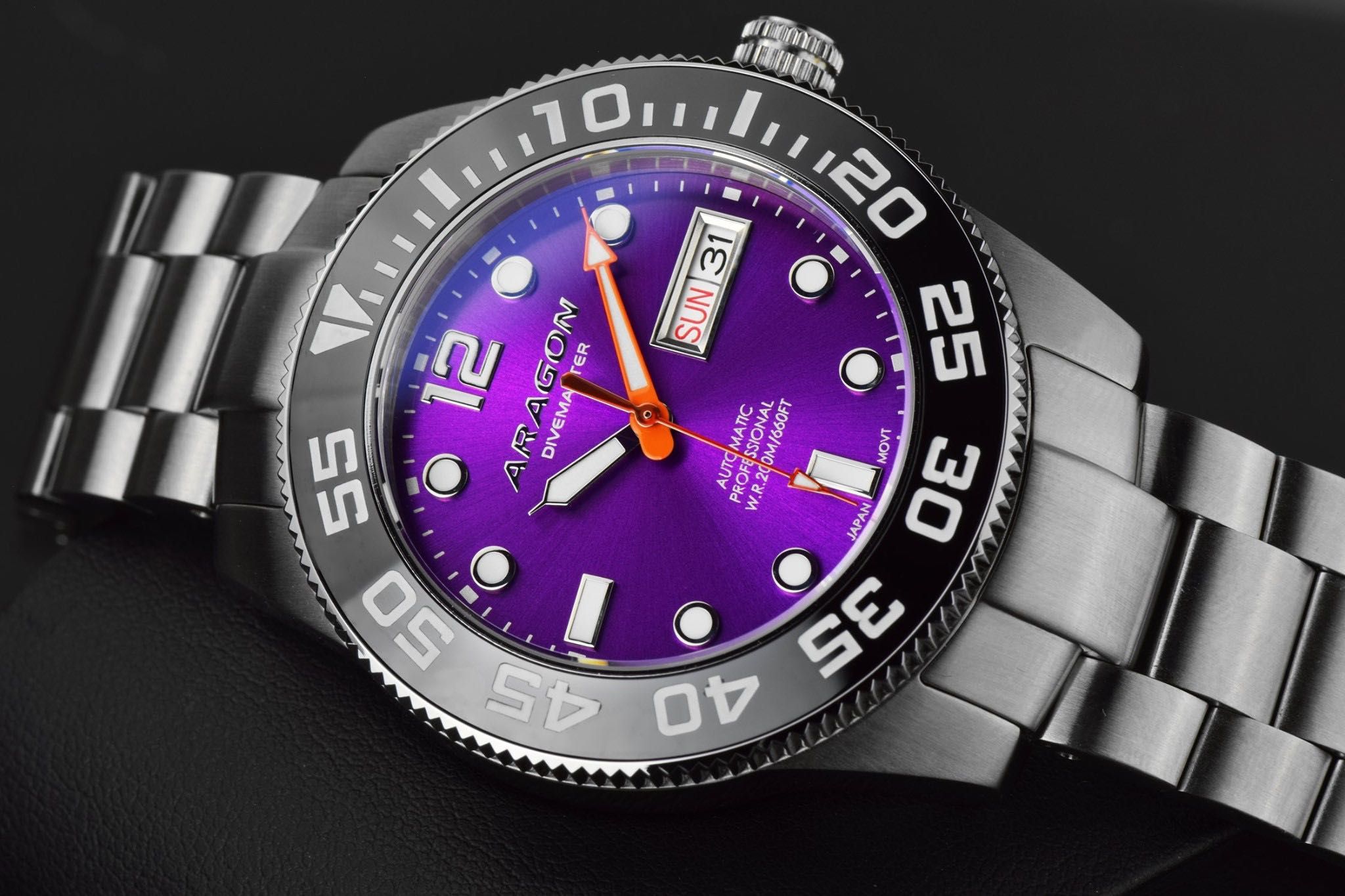 Часы ARAGON Divemaster 4 A198PUR 42 mm Ceramic Sapphire Automatic