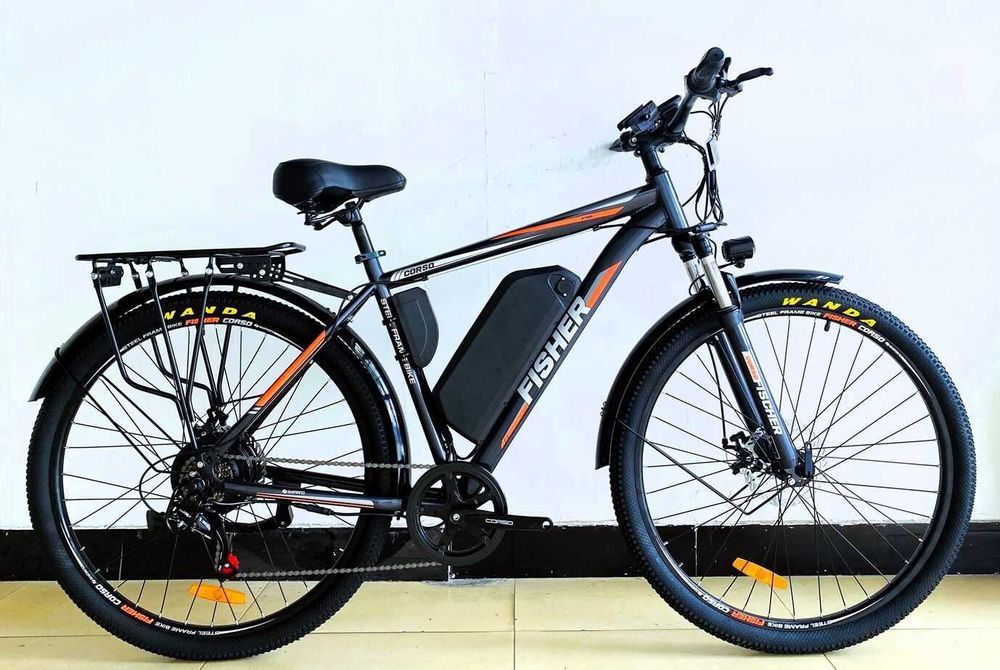 Електровелосипед Corso Fisher, (600W, 48V20Ah), Shimano 7 швидкостей,