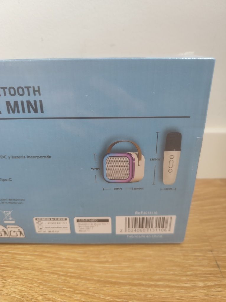 Mini karaoke ambiano altavoz Bluetooth