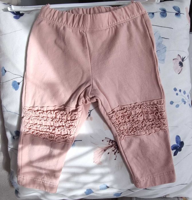 Urocze legginsy spodenki  dla dziewczynki Lindex 68 różowe