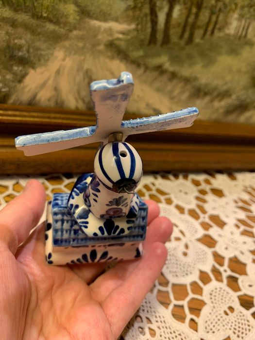 мельница фарфоровая Кломп башмак Делфт Голландия