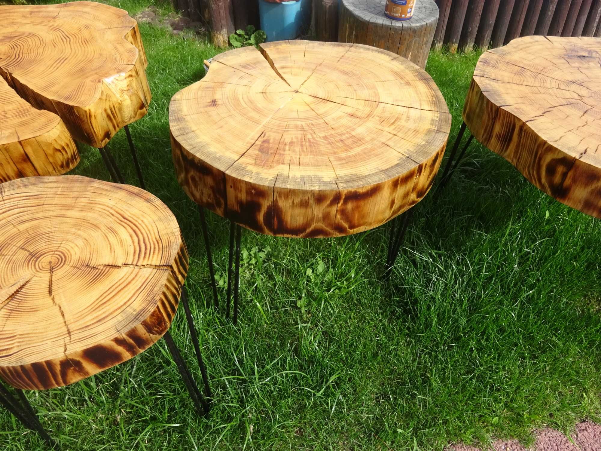 stolik ogrodowy stół drewniany na ogród balkon do domu z drzewa