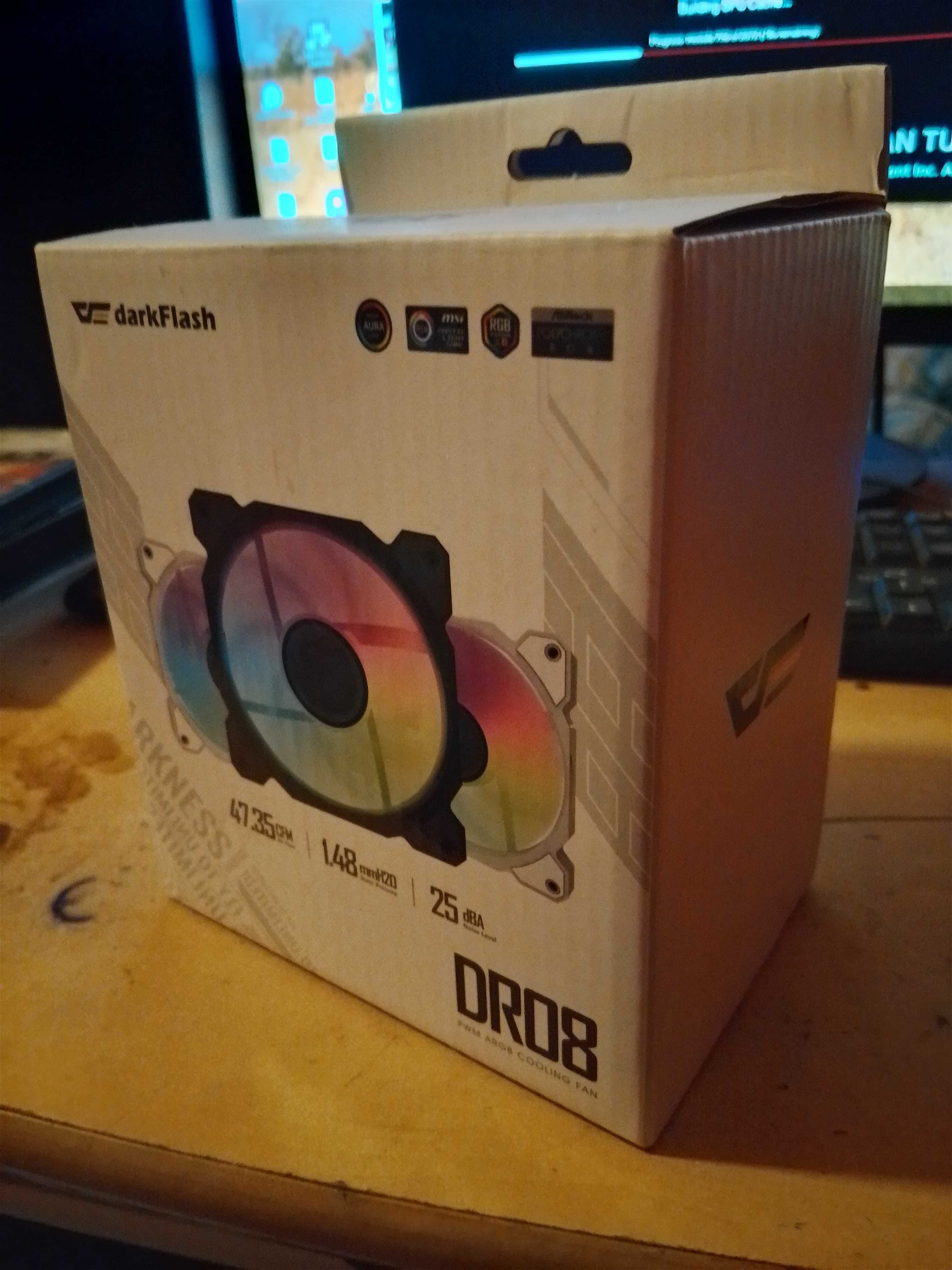 Chłodzenie darkflash argb DR08 (CZARNE)