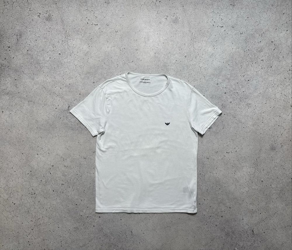 Белая Футболка Emporio Armani EA7 Оригинал Идеал S-M
