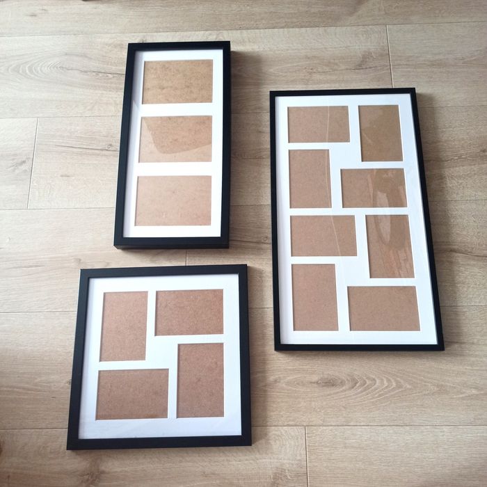 Zestaw ramek na zdjęcia używane w bardzo dobrym stanie 3 szt