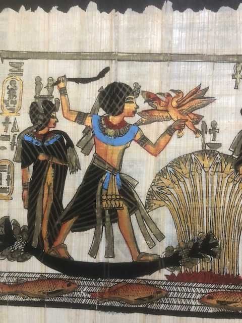 Piękny oryginalny papirus egipski