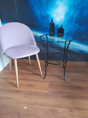 Stolik ikea czarny z szybą