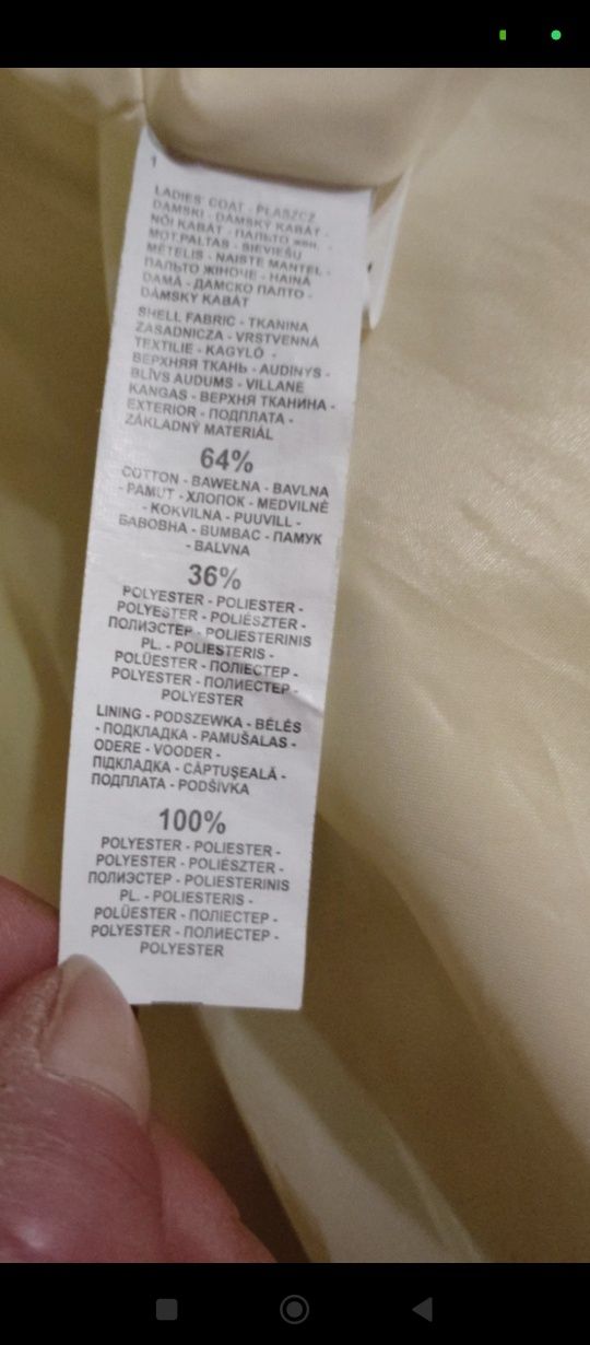 Płaszczyk Reserved rozmiar 40