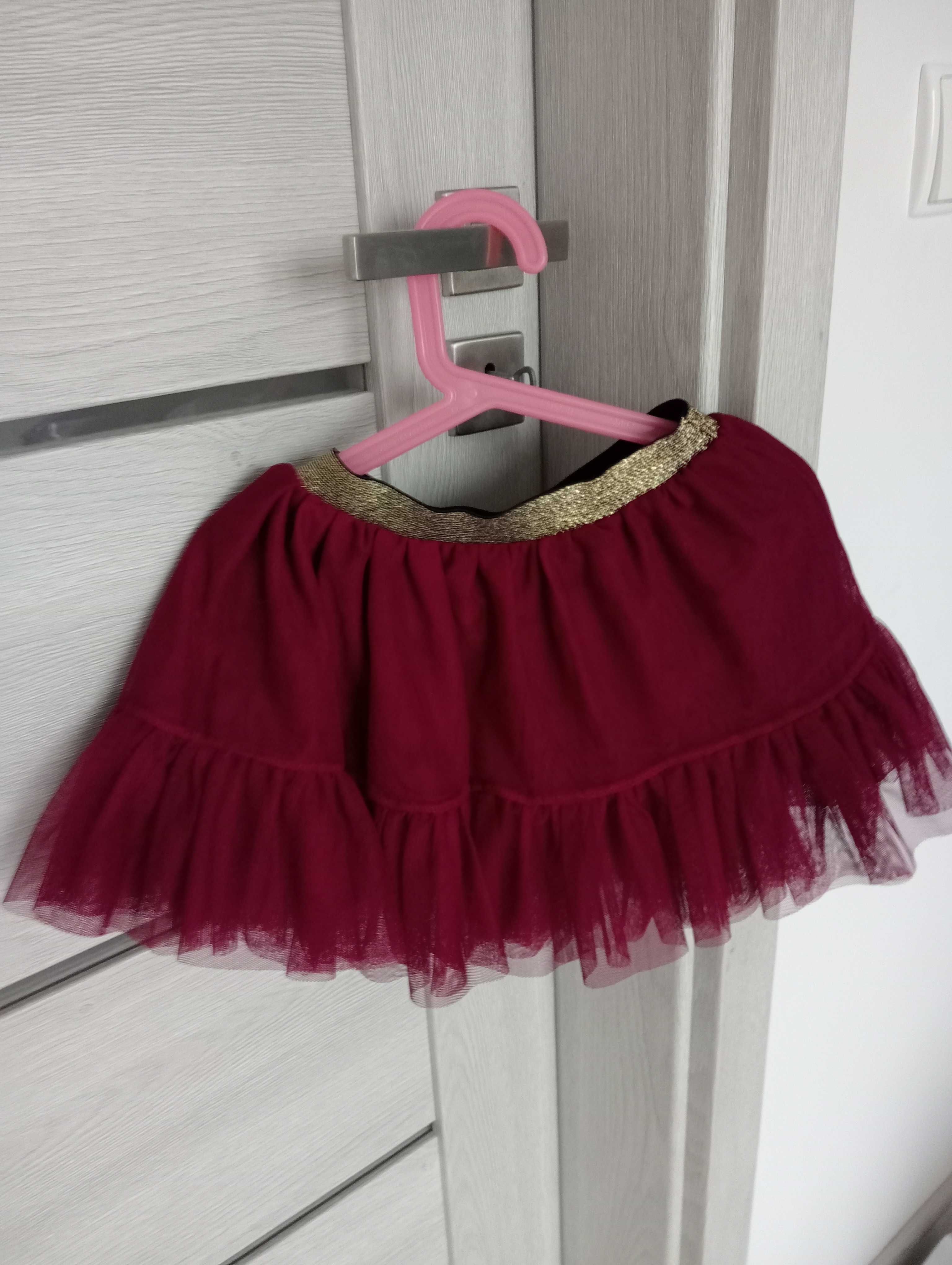 Spódniczka tiulowa Lily Grey 104 tiul tutu bordo bordowa