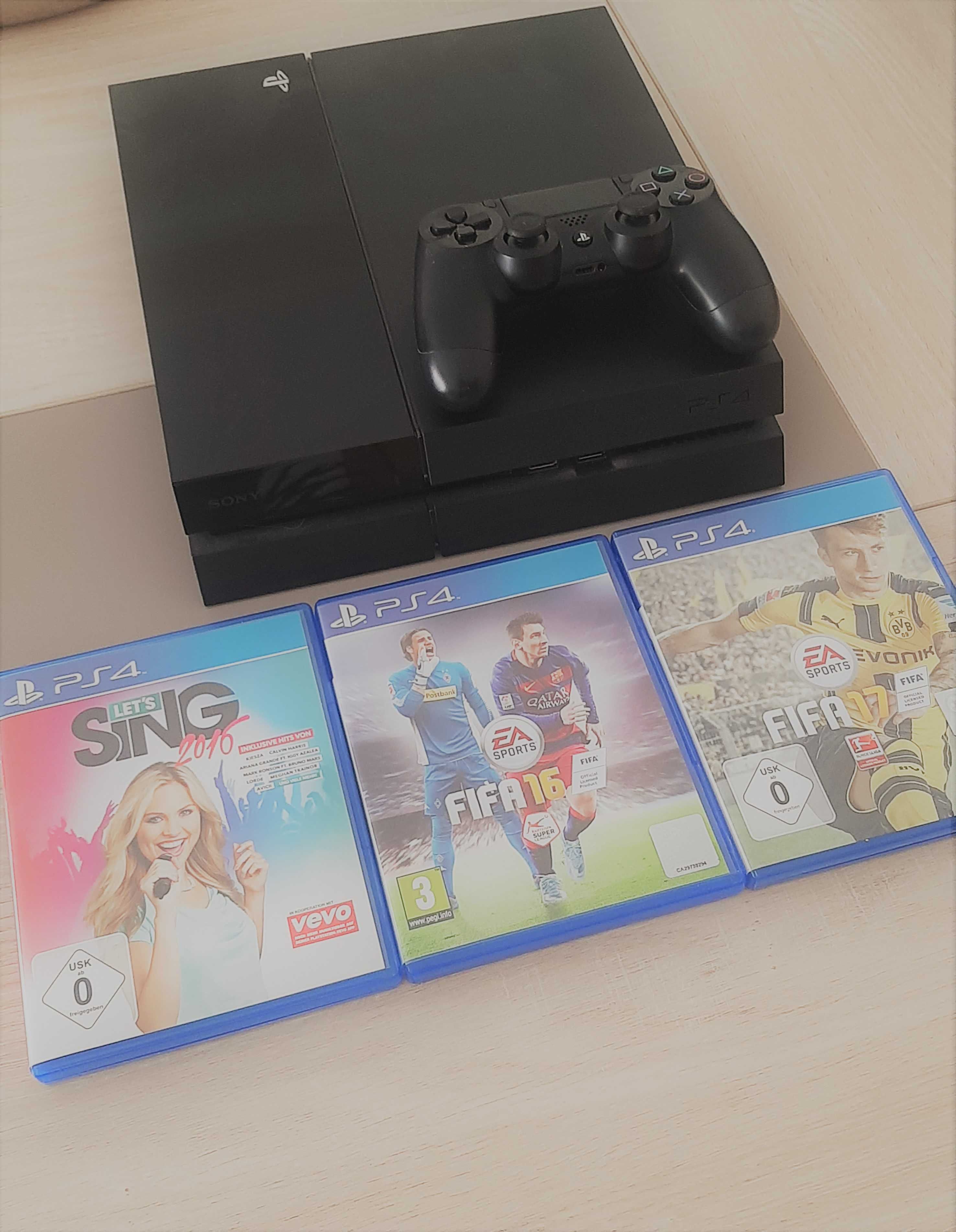 Playstation 4 1TB + Comando + Jogos - Oportunidade Única