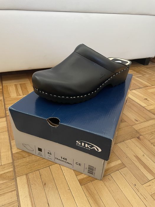SIKA 148 Traditional- klasyczne drewniaki robocze skórzane -rozmiar 45