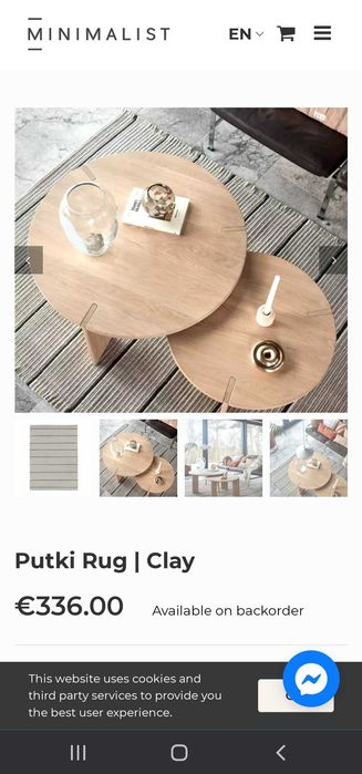 OYOY Putki rug wełniany dywan zara home