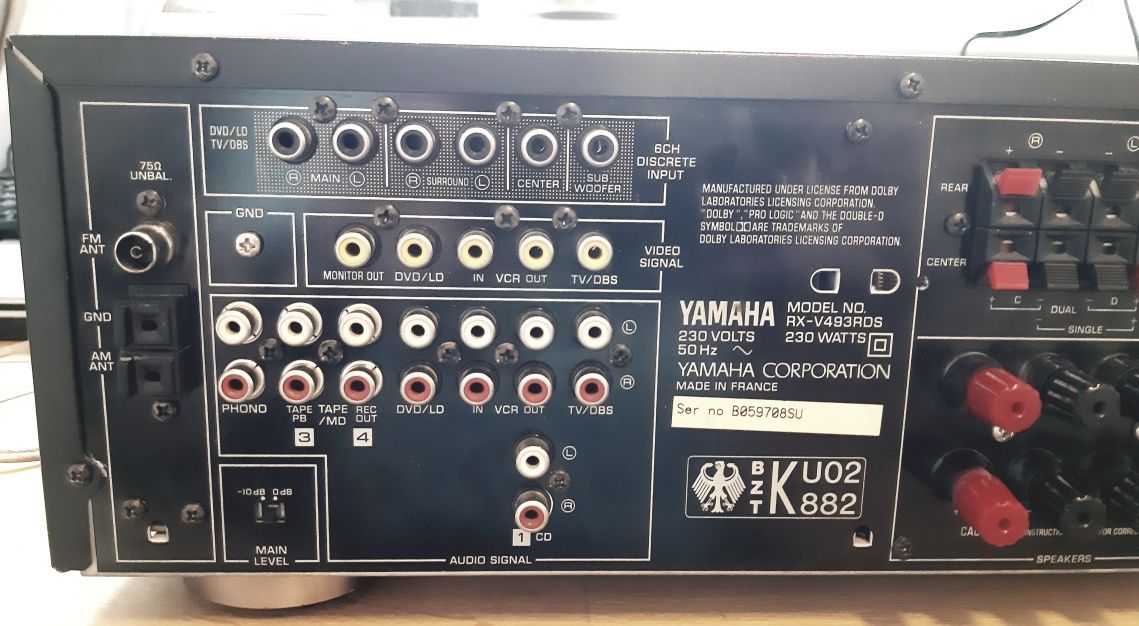 Amplitunet Yamaha RX-V493rds