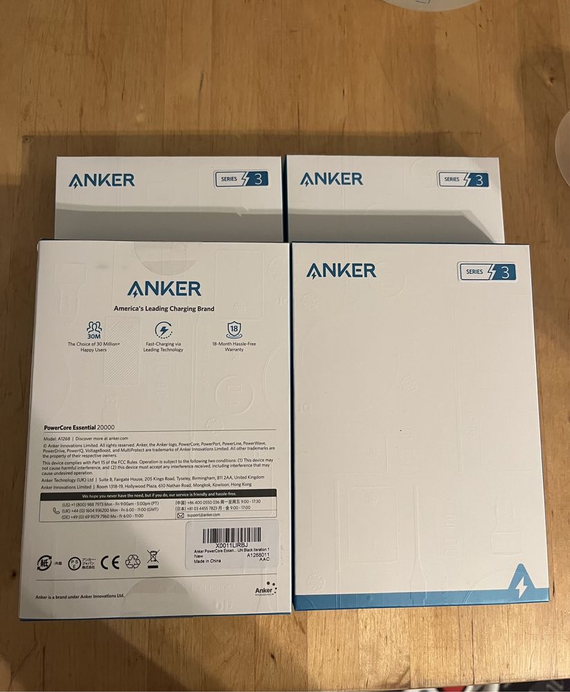 Anker 325 Powerbank, 20000mAh USB-C, Повербанк
