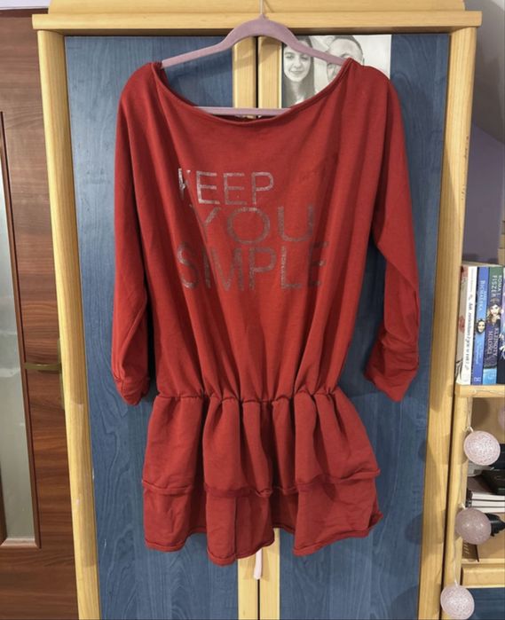 Tunika/sukienka  bordowa