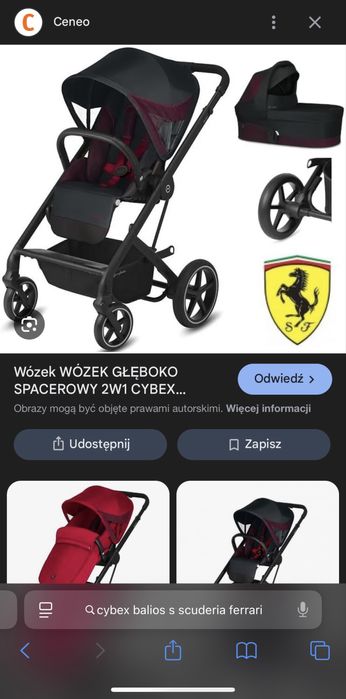 wózek Cybex Balios S Scuderia Ferrari 2w1